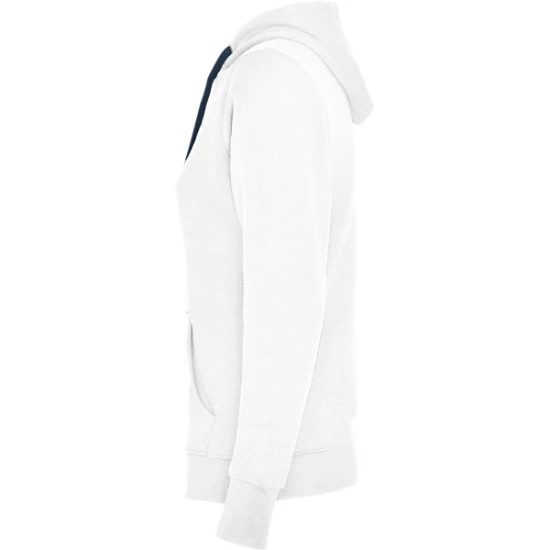 Moteriškas baltas/tamsiai mėlynas džemperis su gobtuvu Urban women Džemperiai su gobtuvu Roly