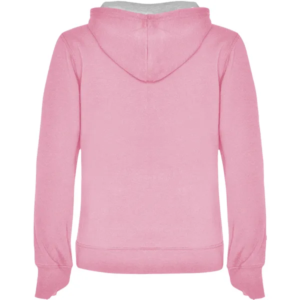 Naisten vaaleanpunainen/harmaa hupullinen pusero Urban women Hupparit Roly