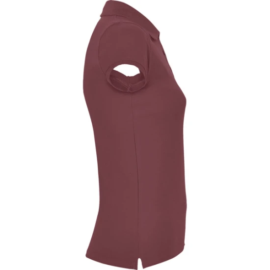 Moteriški burgundiško vyno spalvos polo marškinėliai Star Marškinėliai | Polo Roly