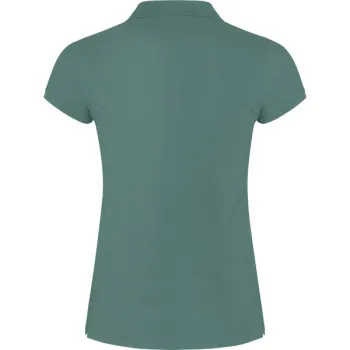 Women's sage green polo shirt Star