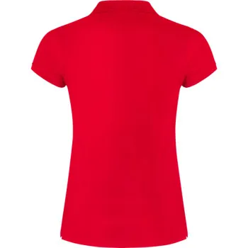 Women's red polo shirt Star