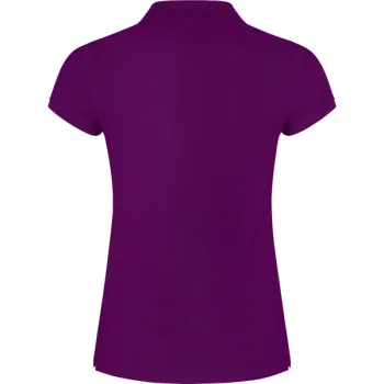 Women's purple polo shirt Star