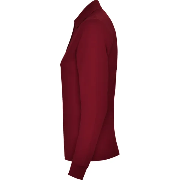 Women's burgundy long sleeve polo shirt Estrella T-shirt | Polo Roly
