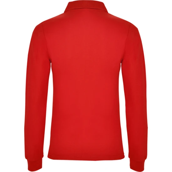 Moteriški raudoni polo marškinėliai ilgomis rankovėmis Estrella Marškinėliai | Polo Roly