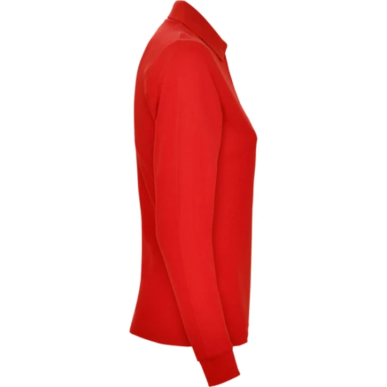 Moteriški raudoni polo marškinėliai ilgomis rankovėmis Estrella Marškinėliai | Polo Roly