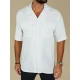 Vyriški balti marškiniai trumpomis rankovėmis Kenat Marškiniai