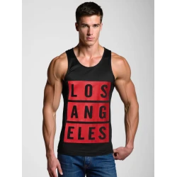Vyriški juodi marškinėliai Los Angeles
