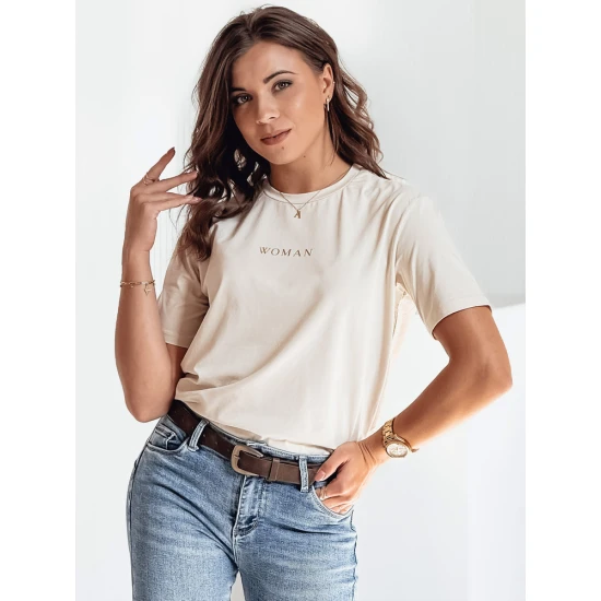 Moteriški rusvi marškinėliai Woman Marškinėliai su užrašais
