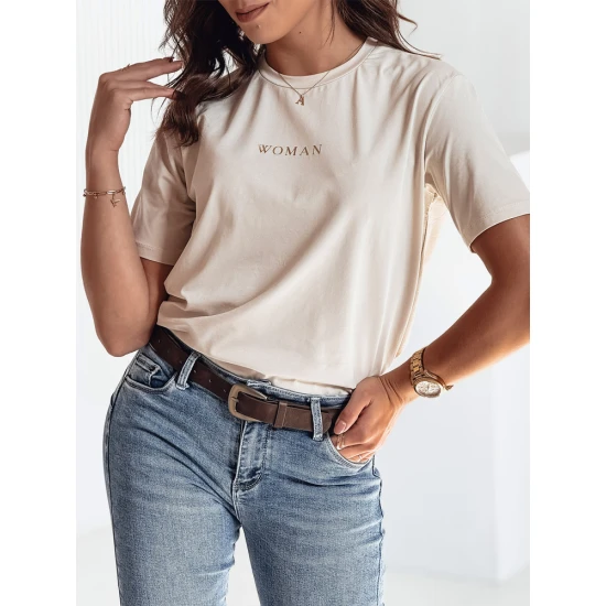 Moteriški rusvi marškinėliai Woman Marškinėliai su užrašais