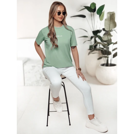 Moteriški mėtiniai marškinėliai Woman Marškinėliai su užrašais