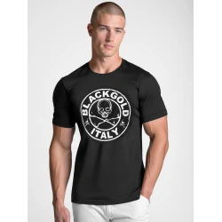 Vyriški juodos spalvos marškinėliai Blackgold
