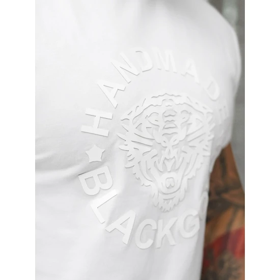 Vyriški balti marškinėliai Power Marškinėliai su užrašais