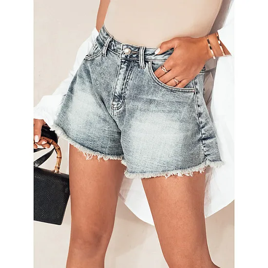 Damskie niebieskie szorty jeansowe Jeansglow Szorty dla kobiet
