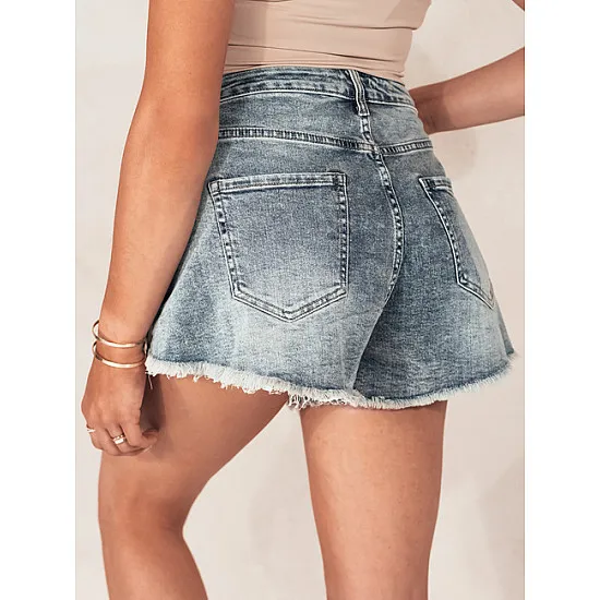 Damskie niebieskie szorty jeansowe Jeansglow Szorty dla kobiet