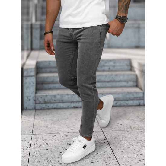 Vyriški tamsiai pilki džinsai Fernit Kelnės