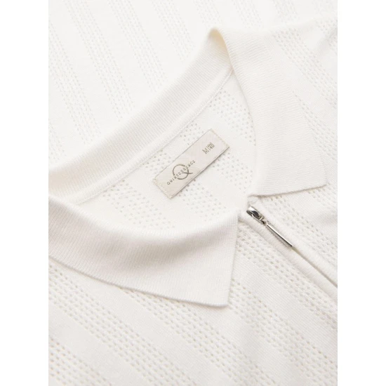 Vyriška baltos spalvos polo marškinėliai Elegant POLO marškinėliai