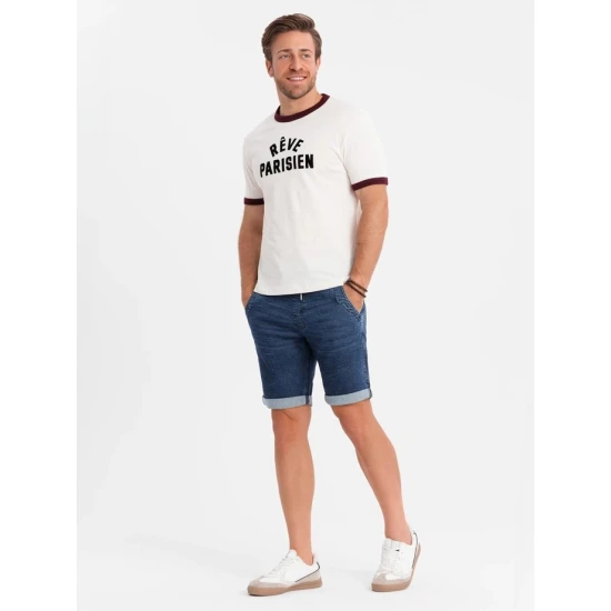 Vyriški tamsiai mėlyni šortai Ford Šortai