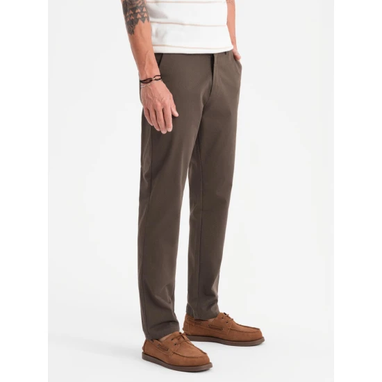 Vyriškos rudos spalvos kelnės Tuman Klasikinės kelnės