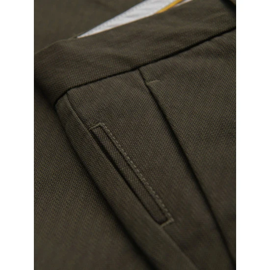 Vyriškos chaki spalvos kelnės Tuman Klasikinės kelnės