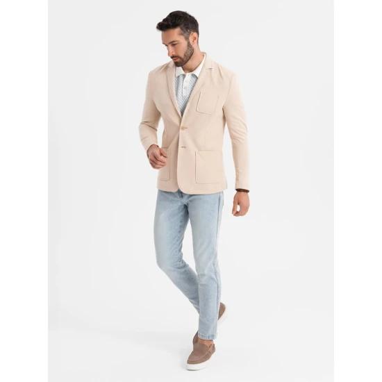 Vyriškas rusvas švarkas Azan Švarkai