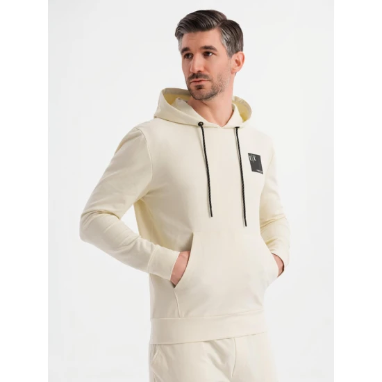 Vyriškas rusvos/baltos spalvos laisvalaikio komplektas Denat Vyriški komplektai