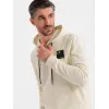 Vyriškas rusvos/baltos spalvos laisvalaikio komplektas Denat Vyriški komplektai