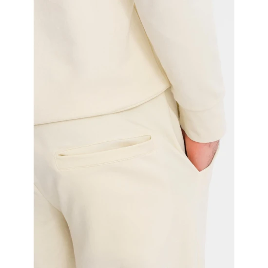 Vyriškas rusvos/baltos spalvos laisvalaikio komplektas Denat Vyriški komplektai