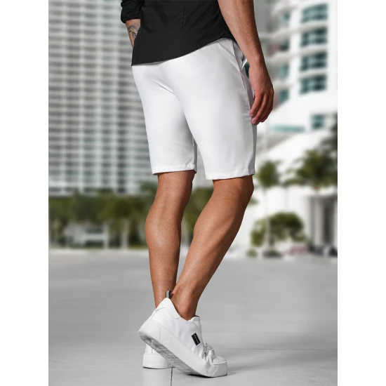 Vyriški balti šortai Remo Šortai | Bridžai