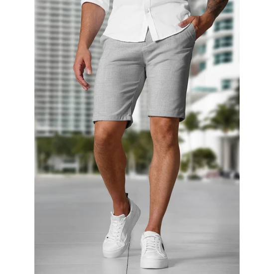 Vyriški šviesiai pilki šortai Remo Šortai | Bridžai