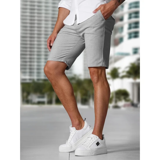 Vyriški šviesiai pilki šortai Remo Šortai | Bridžai