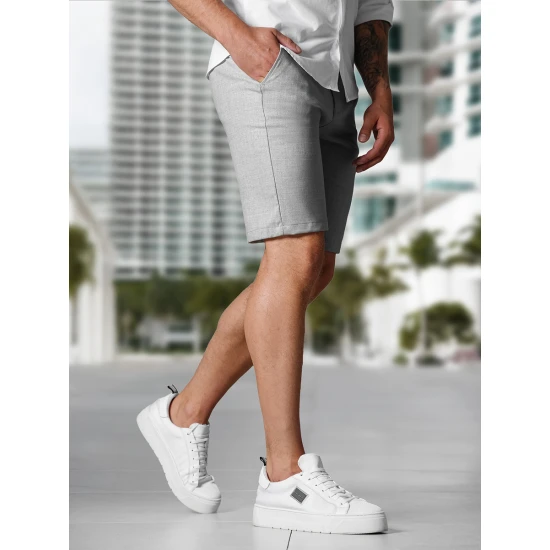 Vyriški šviesiai pilki šortai Remo Šortai | Bridžai