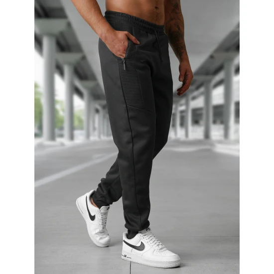 Vyriškos juodos laisvalaikio kelnės Amestin Kelnės