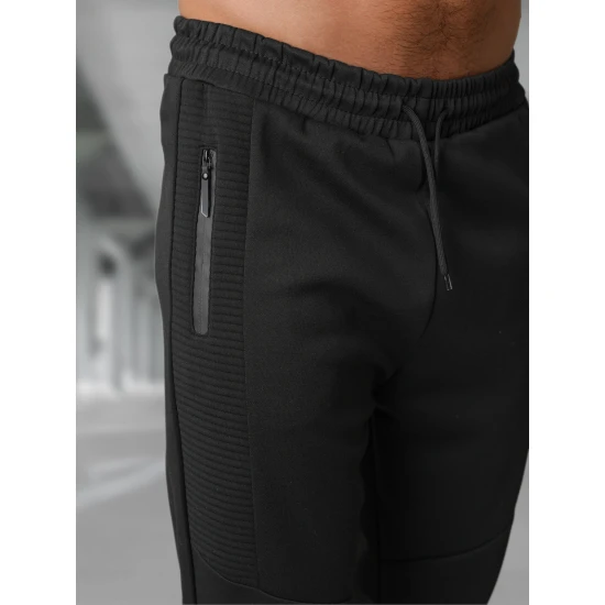 Vyriškos juodos laisvalaikio kelnės Amestin Kelnės