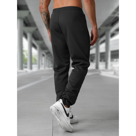 Vyriškos juodos laisvalaikio kelnės Amestin Kelnės