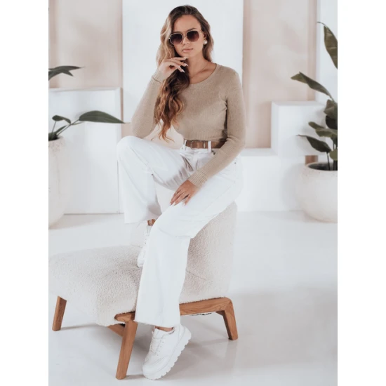 Moteriškas rusvas megztinis Gino Palaidinės ir marškiniai