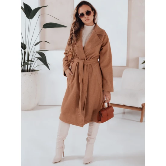 Moteriškas rudas paltas Nancy Moteriškos striukės