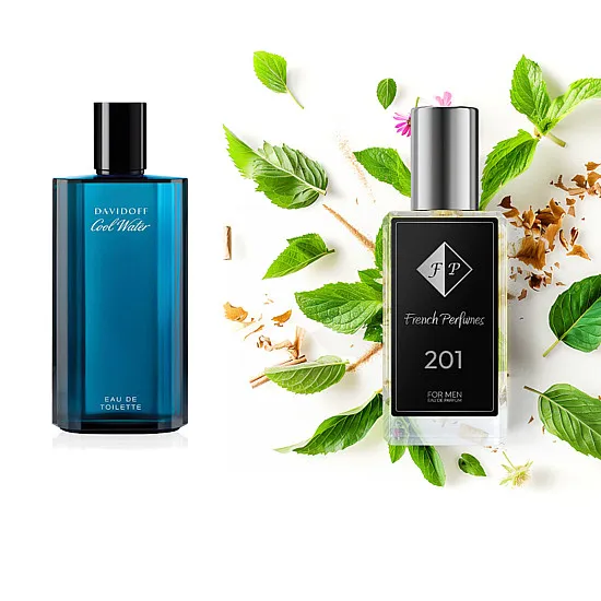 Nr201 kvepalai įkvėpti Davidoff - Cool Water Edt 2 ml FP Vyrams French Perfumes
