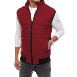 Dygsniuota vyriška bordo liemenė Lider