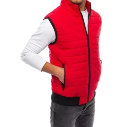 Dygsniuota vyriška raudona liemenė Lider