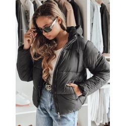 Moteriška juoda žieminė striukė Glam