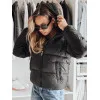 Moteriška juoda žieminė striukė Glam Moteriškos striukės
