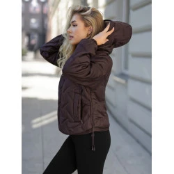 Moteriška tamsiai ruda striukė Lamir