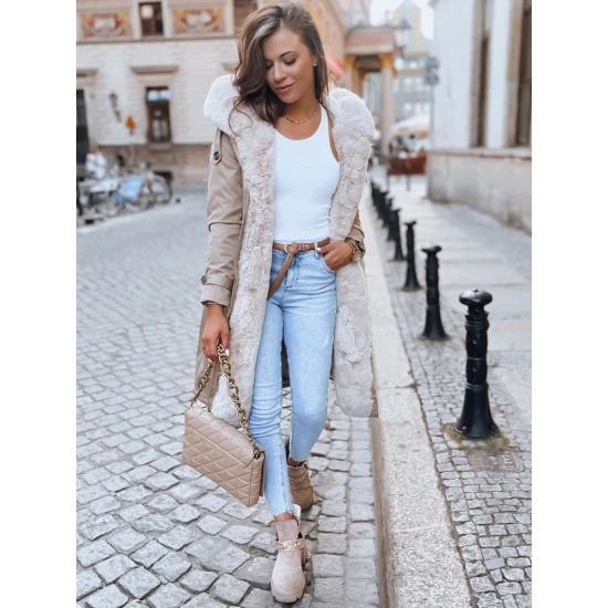 Rusva ilga moteriška striukė Harpe Striukės