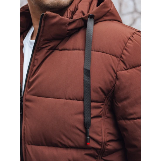 Vyriška žieminė tamsiai rudos spalvos striukė Nevex Žieminės striukės