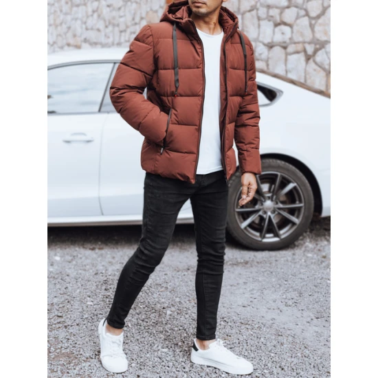 Vyriška žieminė tamsiai rudos spalvos striukė Nevex Žieminės striukės