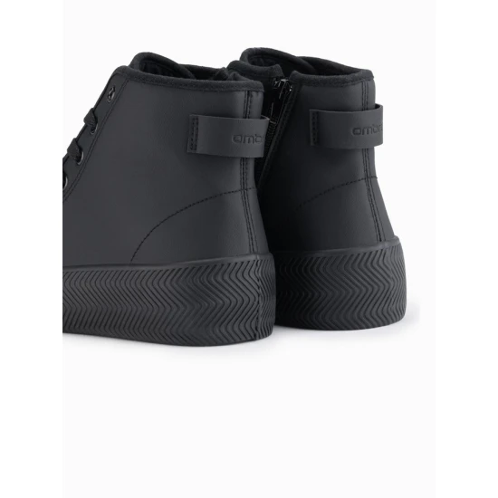 Vyriški juodi laisvalaikio batai su užtrauktuku Brener Avalynė