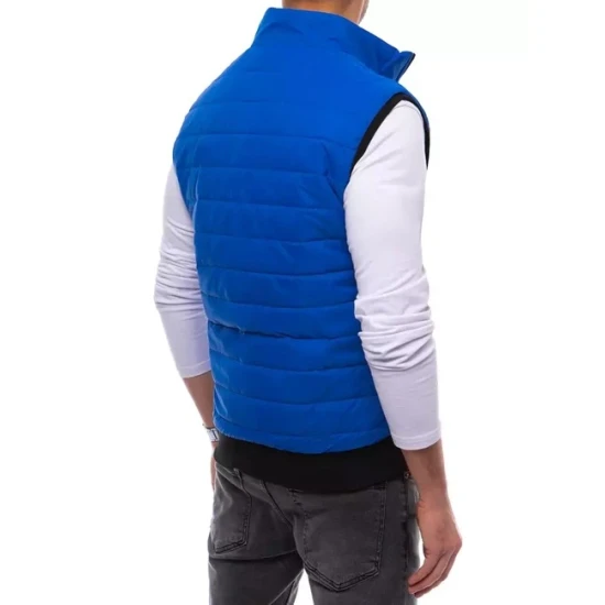 Dygsniuota vyriška mėlyna liemenė Lider Liemenės