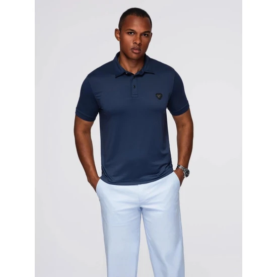Vyriški tamsiai mėlyni polo marškinėliai Exim POLO marškinėliai
