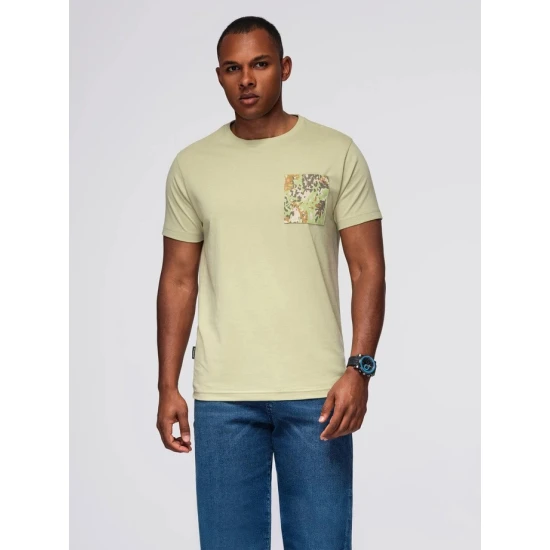 Vyriški šviesiai žali marškinėliai David Marškinėliai