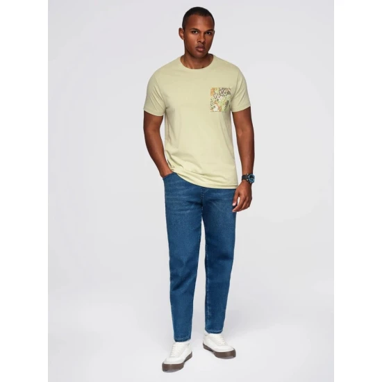 Vyriški šviesiai žali marškinėliai David Marškinėliai